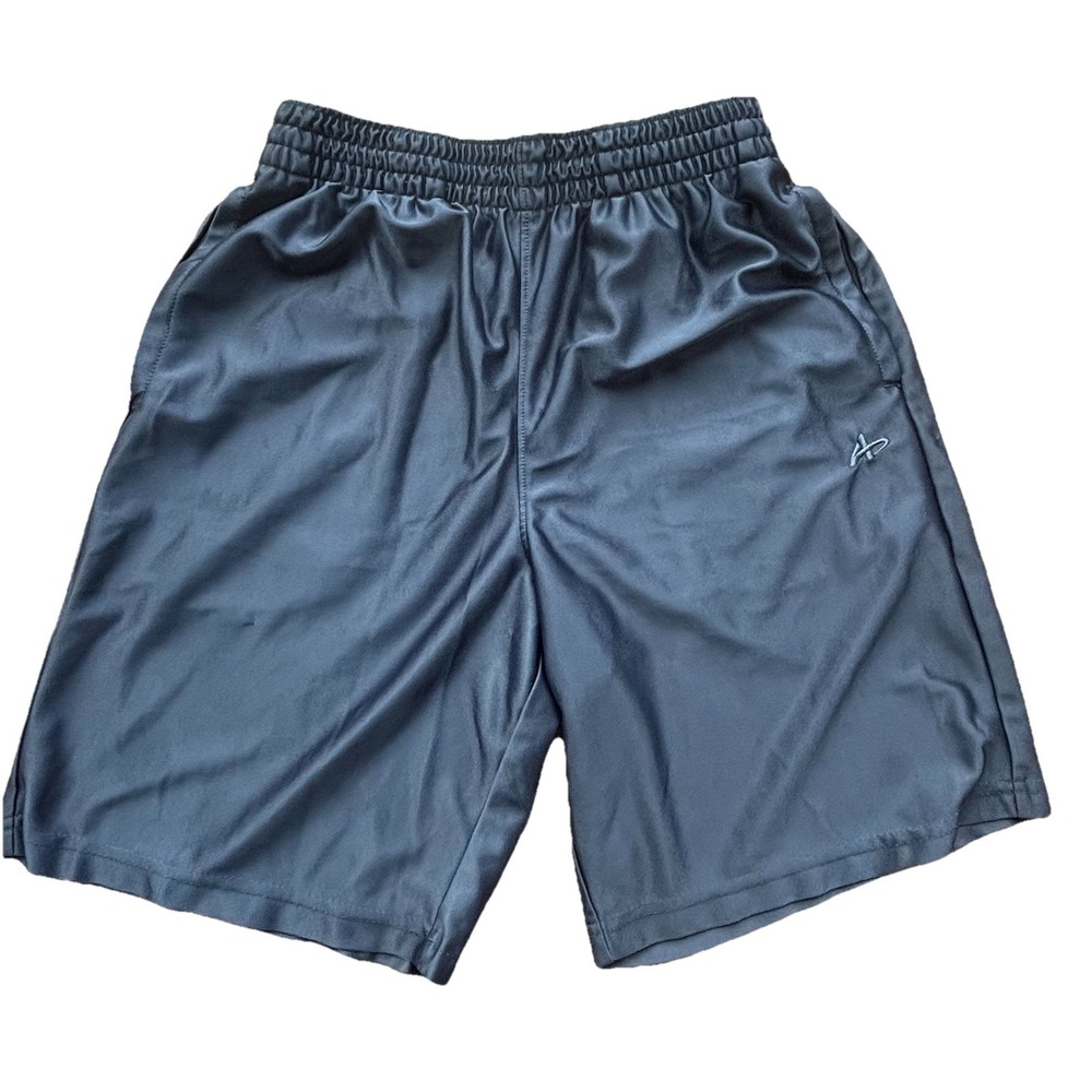 Athletech Dazzle Silky Shiny Basketball Athletic Shorts‎ Gray Size Small